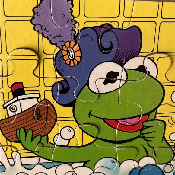 VINTAGE Muppet Babies nostalgic 1980s 60 piece puzzle Kermit Gonzo Fozzy Animal - Picture 14 of 17